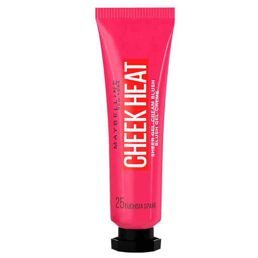 Dale dimensión y color a tu rostro y obtené un look natural lleno de luminosidad con el rubor en crema Cheek Heat de Maybelline.