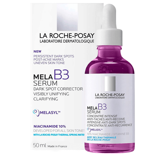 Sérum concentrado intensivo antimanchas y antireaparición. Cuenta con tecnología Melasyl™, una molécula patentada por La Roche-Posay con acción intensiva despigmentante.