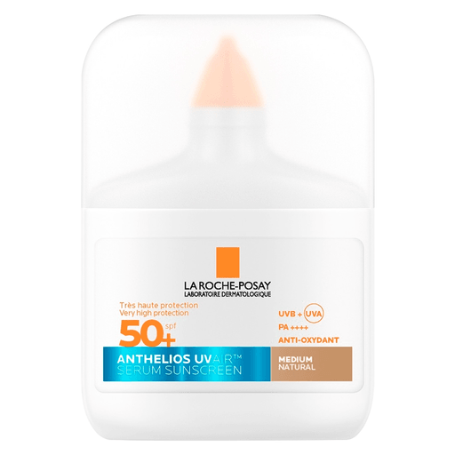 Anthelios UVAIR FPS50+ es un sérum protector solar tan ligero como el aire, con una cobertura ligera y natural que se funde perfectamente con la piel.