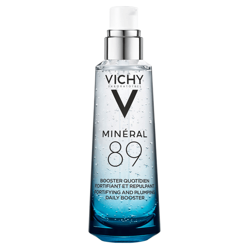 Minéral 89 de Vichy es el tratamiento que une el poder del Agua Volcánica de Vichy al 89% y el Sérum Ácido Hialurónico en concentrado para hidratar, iluminar, rellenar y reforzar la piel.
