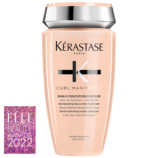 Shampoo cremoso hidratante suave para cabellos rizados y muy rizados. Limpia suavemente el cuero cabelludo y el cabello sin eliminar los aceites naturales e hidrata intensamente los rizos.