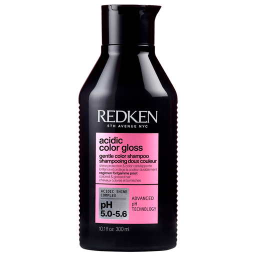 El shampoo Acidic Color Gloss de Redken es una potente fórmula concentrada todo en uno que transforma tu cabello, brindándole un brillo deslumbrante, suavidad irresistible y protección total del color. Tu cabello lucirá increíblemente vibrante y saludable!