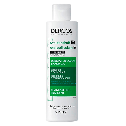 Shampoo tratamiento anticaspa que regula el microbioma y elimina el 100% de las partículas visibles. Vichy Dercos Anticaspa es ideal para hombres y mujeres que sufren de caspa y/o de picazón.