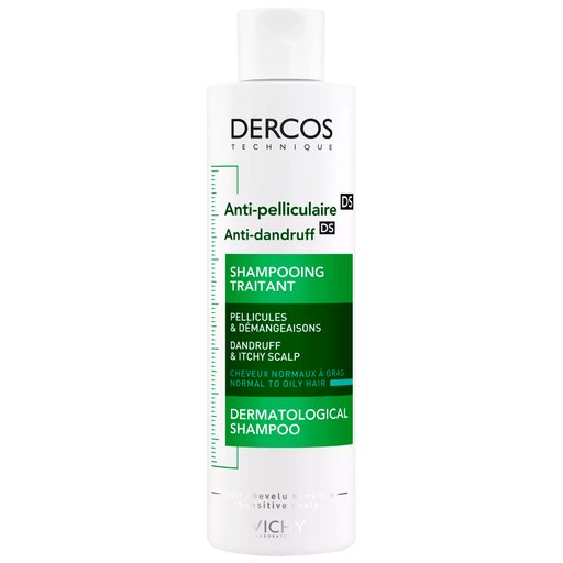 Shampoo tratamiento anticaspa que regula el microbioma y elimina el 100% de las partículas visibles. Vichy Dercos Anticaspa es ideal para hombres y mujeres que sufren de caspa y/o de picazón.