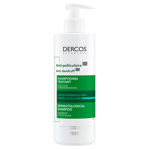 Shampoo tratamiento anticaspa que regula el microbioma y elimina el 100% de las partículas visibles. Vichy Dercos Anticaspa es ideal para hombres y mujeres que sufren de caspa y/o de picazón.